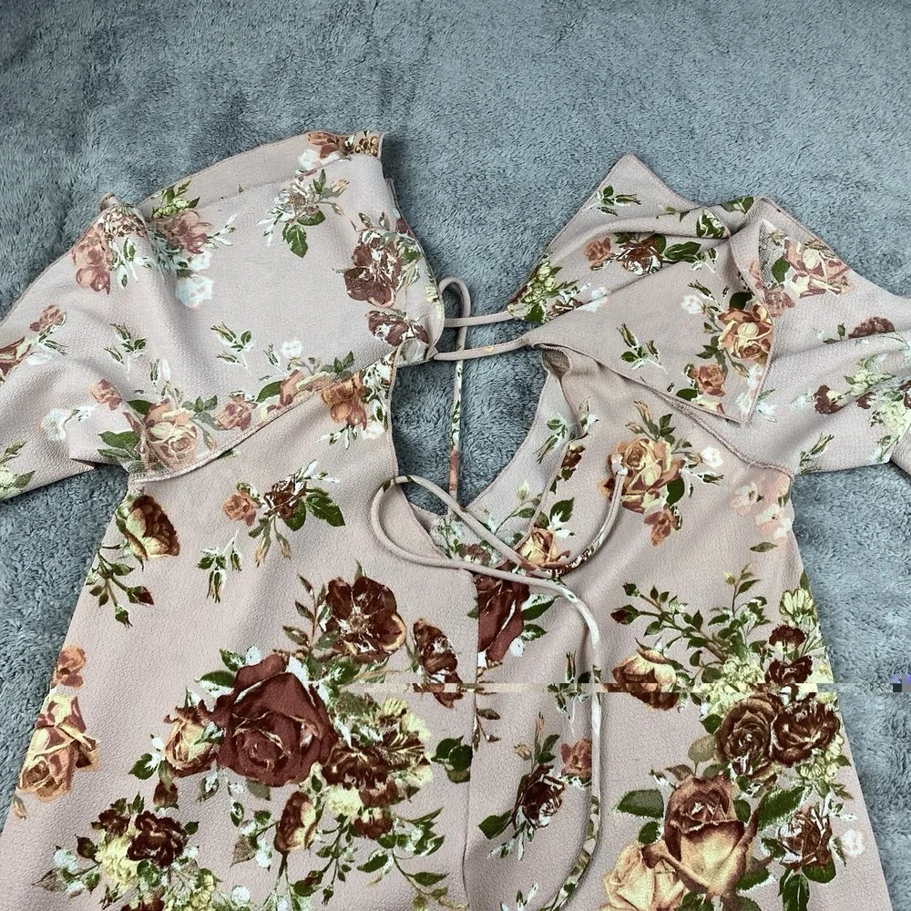MOON‎ KISS Floral Off Shoulder Blouse Womens Small Pink